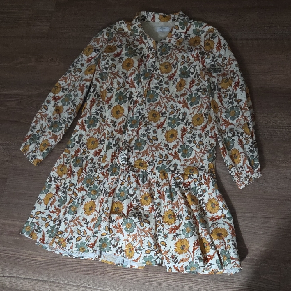 UNTUCKit Floral Dress - Yellow and Green